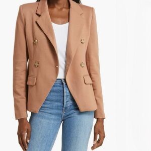 Gibsonlook Double Breasted Knit Blazer M New Cork